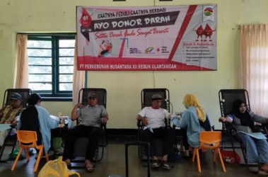 Saatnya Peduli Saatnya Berbagi, PTPN XII Kebun Glantangan Gelar Donor Darah Sukarela